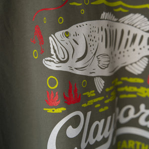 Heavyweight Bass Fishing Cotton T-Shirt