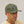 Raccoon Baseball Hat in Army Green Cotton Canvas. Embroidered raccoon head design on the crown.  
