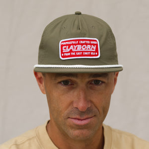 Inline Patch Green Surf Snapback Cap